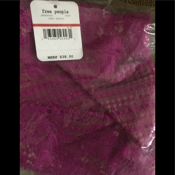 NWT FREE PEOPLE ‘Camila’ Bandeau Deep Orchid XS - Picture 5 of 6